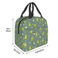 thumbnail image 3 of Sikiie Cute Yoga Frogs Lunch Bag for Women & Men Adult Insulated Lunch Box, Food Lunch Containers Lunch Tote Bags for Work, Travel, Outdoor, 3 of 8