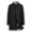 B#Black, variant on DPTALR Men's Casual Solid Color Long Sleeve Turndown Collar Button Mid-Length Sweatshirt Jacket Anorak,Black Big and Tall Men L