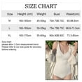 thumbnail image 3 of Traje de baño de una pieza para mujer Trajes de baño cruzados delanteros Traje de baño con cuello en V, 3 of 7