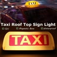 thumbnail image 5 of 12V Waterproof Top Sign Magnetic Meter Cab Lamp Light LED TAXI Signal Lamp - Yellow, 5 of 10