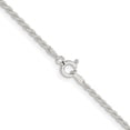 thumbnail image 4 of Diamond2Deal 925 Sterling Silver 1.8 mm Solid Rope Chain Necklace for Women 16", 4 of 7