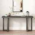 thumbnail image 3 of Harper & Bright Designs Unique Wood Console Table with Geometric Design for for Living Room and Entryway , Drak Gray, 3 of 7