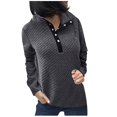thumbnail image 1 of Timegard Womens Blouses Stand Collar Button Drop Shoulder Tops Fall Dressy Casual Loose Comfy Tops, 1 of 6