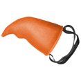 thumbnail image 1 of Mochila con forma de aleta de pez, ligera, disfraz de pez para club, vacaciones y festivales. Naranja, 1 of 7