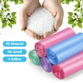 thumbnail image 4 of Small Trash bags, 4 Gallon Garbage Bags, Small Garbage Bags Wastebasket Trash Can for Bathroom Office, 5 Rolls(100 Count) -Colored, 4 of 8