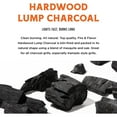 thumbnail image 4 of Fire & Flavor FFC117 Premium All Natural Hardwood Lump Charcoal, 20 Pounds, 4 of 10