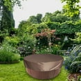thumbnail image 3 of jinwen 6.23ft Above Ground Pool Cover Dustproof Protection Garden Above Ground Solid coffee, 3 of 9