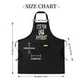 thumbnail image 5 of 2 Pack Adjustable Bib Apron with 2 Pockets - Humorous Design " It's TEN UGE AFFIDLIST " - Perfect for Cooking and BBQ for Men and Women, 5 of 6