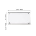thumbnail image 2 of Unique Bargains 2.8' x 4.7' x 0.8' Acrylic Picture Frame Magnetic Photo Frames Display Double Sided, Clear, 2 of 6