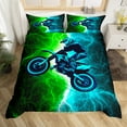 thumbnail image 2 of Erosebridal Speed Dirt Bike Comforter Cover , Lightning Bedding, Super Cozy, 2pcs (No Comforter), 2 of 6