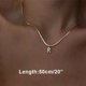 thumbnail image 1 of Collares con inicial de A-Z y letras pequeñas para mujer, gargantilla de cadena con letras pequeñas y brillantes, joyería de Collar en capas de acero inoxidable de Color dorado, 1 of 4