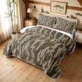 thumbnail image 3 of Manfei Abstract Camouflage Quilt Full, Mid Century Camo Full Bedspread Sets, Coyote Brown, 3 Pieces, 1 Coverlet and 2 Pillowcases, 3 of 7
