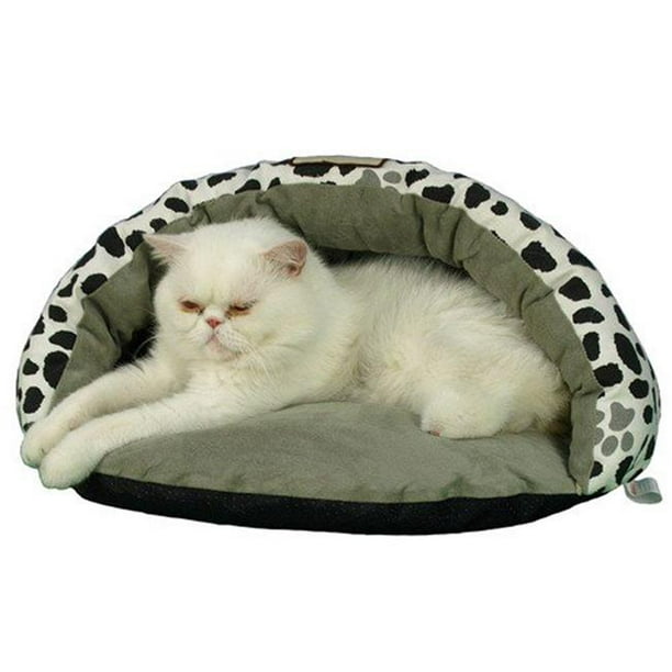 C19HZYHL Armarkat Pet Bed Cat Bed 20 x 11 x 20 Sage Green & Pawprint