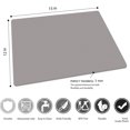 thumbnail image 3 of Tablas de cortar de plástico flexible para cocina, juego de 3, alfombrillas de corte codificadas por colores, tablas de cortar antideslizantes para carne, aptas para lavaplatos, gris, 3 of 4