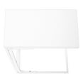 thumbnail image 6 of Monarch C-shaped Accent Table in Metal White, 6 of 13