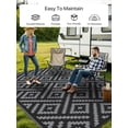 thumbnail image 3 of Outdoor Rug x Reversible Mats Outdoor Area Rug Plastic Straw Rug Geometric Rv Mat for Patio Camping Rv Picnic Backyard Deck Balcony Porch Beach Trailer ( ), 3 of 7