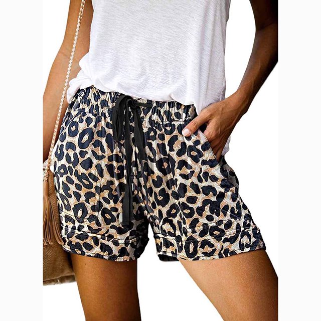 Wielsscca - Pantalones cortos con cordón para mujer, cintura elástica, informales, ligeros con bolsillos Zhivalor FSHY030-6