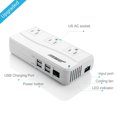 thumbnail image 2 of BESTEK 200W Car Power Inverter DC 12V to 110V AC Inverter with 4.2A 4-Port USB Car Adapter, ETL Listed, 2 of 8