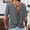 Gray, variant on Women's Crisscross Open-Back Twist T-Shirt, Short Sleeve, Casual & Workout Top Black XL