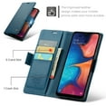 thumbnail image 3 of CaseMe Funda de Cuero For Samsung Galaxy A20/A30 con Bloqueo RFID, para Samsung A20/A30, Funda para Mujer y Hombre, Tarjetero con Cierre Magnético, Funda Tipo Folio For Samsung Galaxy A20/A30, Azul, 3 of 11