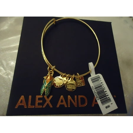 CICADA Yellow Gold Finish UNICEF Charm Bangle New W/Tag Card Box