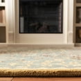 thumbnail image 4 of SAFAVIEH Antiquity Trafford Floral Geometric Wool Area Rug, Light Blue/Gold, 9'6" x 13'6", 4 of 9