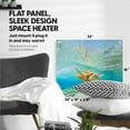 thumbnail image 6 of EconoHome Wall Mount Space Heater Panel - with Thermostat - 250 Watt Splashproof Convection Heater - Ideal for 100 Sq Ft Room or Bathroom - 120V Electric Heater - Updated Model, 6 of 7