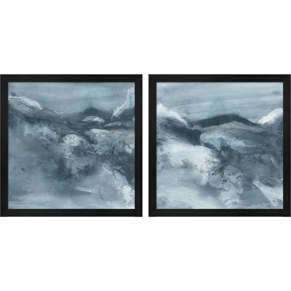 Great Art Now Granite by Chris Paschke, 2 Piece Framed Art Set Each 13.25"W x 13.25"H