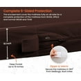 thumbnail image 4 of CCNY Premium Waterproof Mattress Protector Encasement Style 15" Inch Deep Terry Cotton Mattress Cover (Twin XL-Chocolate), 4 of 8