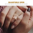 thumbnail image 3 of unbranded 5Ud Anillos De Dedo Dorados Ajustables Con Único Y Detalles Para Mujer, 3 of 8