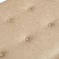 thumbnail image 5 of Christopher Knight Home Modern 48.4" Ottoman Bench, PU Leather Button-Tufted Cocktail Ottoman, Taupe Brown, 5 of 6