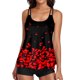 thumbnail image 1 of MKLEKYY Pijama Corto Para Mujer, Traje De Baño Tankini Fluido De Dos Piezas Con Pantalones Cortos Y Cuello En U, Trajes De Baño De 2 Piezas, 1 of 4
