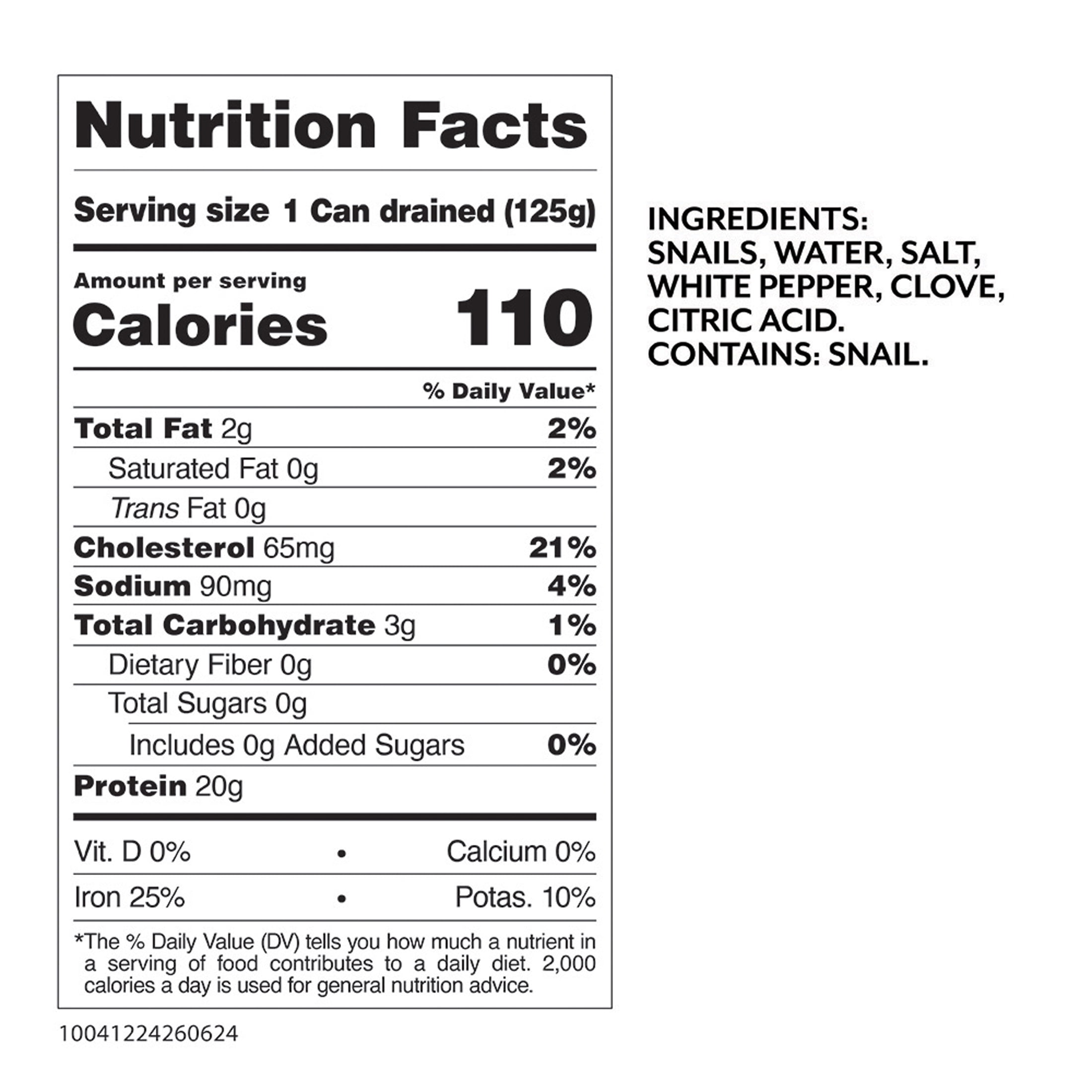 (6 pack) Roland Canned Escargot Snails, Allergens Not Contained, 7.75 oz
