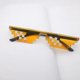 thumbnail image 1 of Gafas de sol con diseño nuevo y divertido de mosaico, gafas de sol Thug Life, gafas de sol Pixel Black Retro Gamer A1 Yellow, 1 of 5