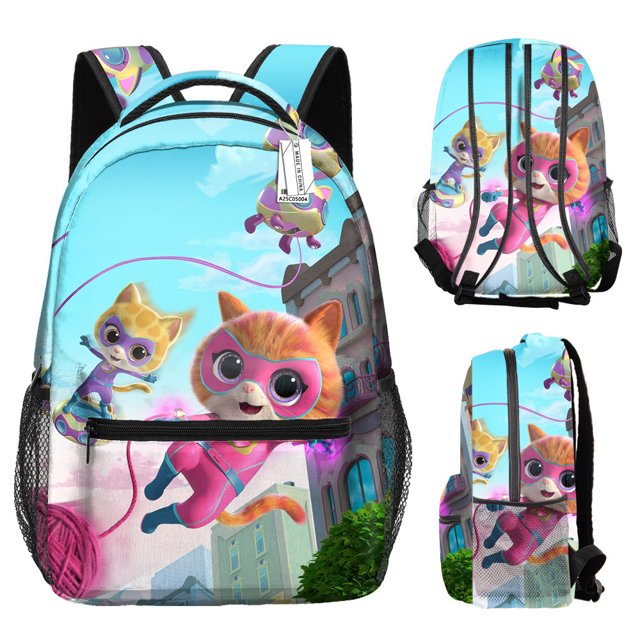 Cartoon Super Pet Backpack, Lightweight Travel Backpack, Large Capacity Student Schoolbag-Youyoupin
