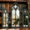 thumbnail image 2 of Zeiwohndc Rustics Arched Window Frame Hanging Window Pane Wall Decors Home Decorations, 2 of 7