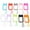Colorful, variant on 10Pcs Silicone Hand Sanitizer Bottle Cover Stylish Perfume Spray Bottle Cover with Keychain