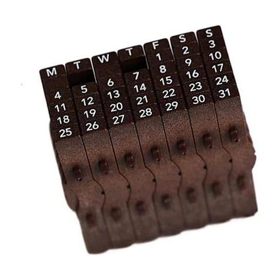 Digital Calendar Stamp Professional Tool For Clear Date Marking In Contracts Journals Using Plastic Construction Design
