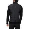 thumbnail image 2 of X RAY JEANS Mens Lightly Insulated Full-Zip Sweater Jacket, Black/Black, M, 2 of 6
