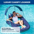 thumbnail image 2 of Tumbona flotante para piscina Aqua Ultimate con toldo UPF 50 y portavasos, 2 of 6