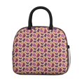 thumbnail image 2 of Insulated Lunch Bag for Women, Floral Print Oxford Fabric Lunch Box, Leakproof Thermal Cooler Tote for Work, School & Picnic, Leopard Animal Print, 2 of 5