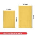 thumbnail image 5 of Ample Decor Cotton Bath Mats 24 x 17 inch and 34 x 20 inches Pack of 2 1350 GSM - Yellow, 5 of 6