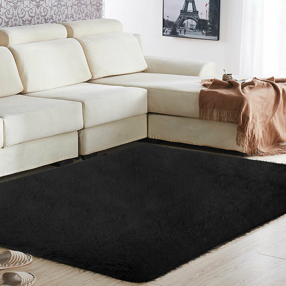 5 Colors 47x63 inch NonSlip Fluffy Rectangle Floor Rug Shaggy Area Rug