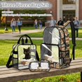 thumbnail image 2 of Xoenoiee Cat Book Coffee Daisy Rose Print Clear Backpack for Girls Kids Transparent School Bags Set with Lunch Bag Pencil Case for Kindergarten Primary School Bookbag with Side Pocket, Set of 3, 2 of 5