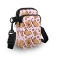 thumbnail image 3 of HELLHERO Strawberry-Heart-Capybara Crossbody Bags with with Zipper Women Shoulder Bag Trendy Polyester, 3 of 7