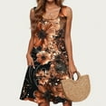 thumbnail image 5 of Womens Summer Dress Women Casual Loose Summer Printed Dress Sleeveless V-neck Top/shirt Set L Multicolor XXL, 5 of 6