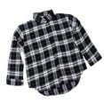 thumbnail image 2 of Dxzfnsa Womens Fall Outfits Fashion Clothes Shackets Flannel Plaid Button Down Long Sleeve Shirts Jackets Button Up Shirt Women,Black-L, 2 of 3