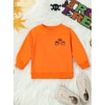 thumbnail image 2 of Toddler Baby Boys Girls Sweatshirt Casual Halloween Pumpkin Print Long Sleeve Pullovers Tops, 2 of 9