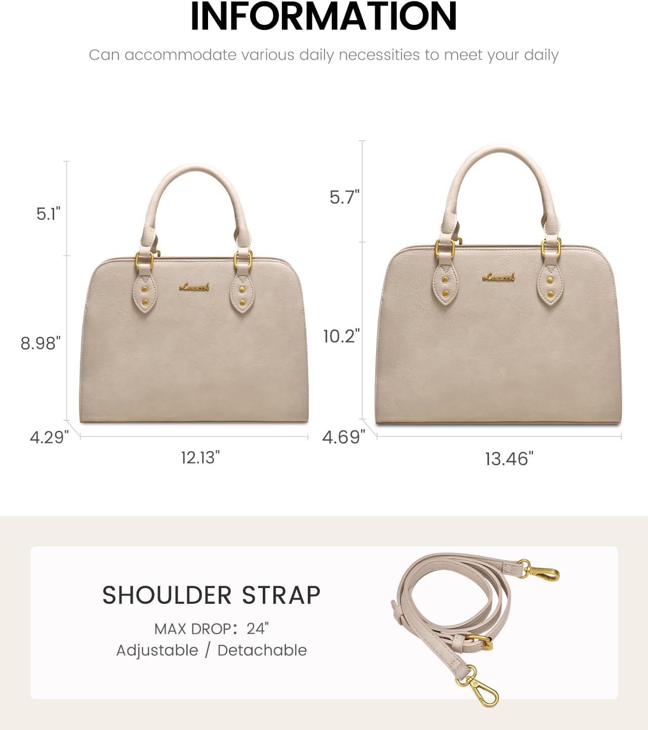 LOVEVOOK Purses and Handbags for Women, Vintage-Style Leather Top Handle Shoulder Bag Satchel Tote Crossbody Purse for Ladies