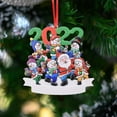 thumbnail image 4 of kiskick Santa Snowman Pendant with Rope: Gift-Giving Resin Personalized Cartoon 2022 Xmas Ornaments for Festival and Festive Charm, 4 of 8